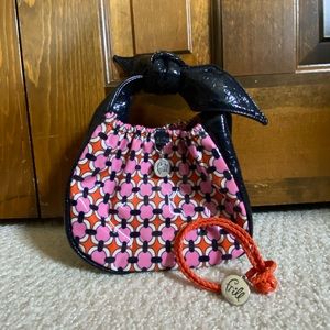 Vera Bradley Frill Collection Tippy Tie Purse & Bracelet in Loves Me (EUC)